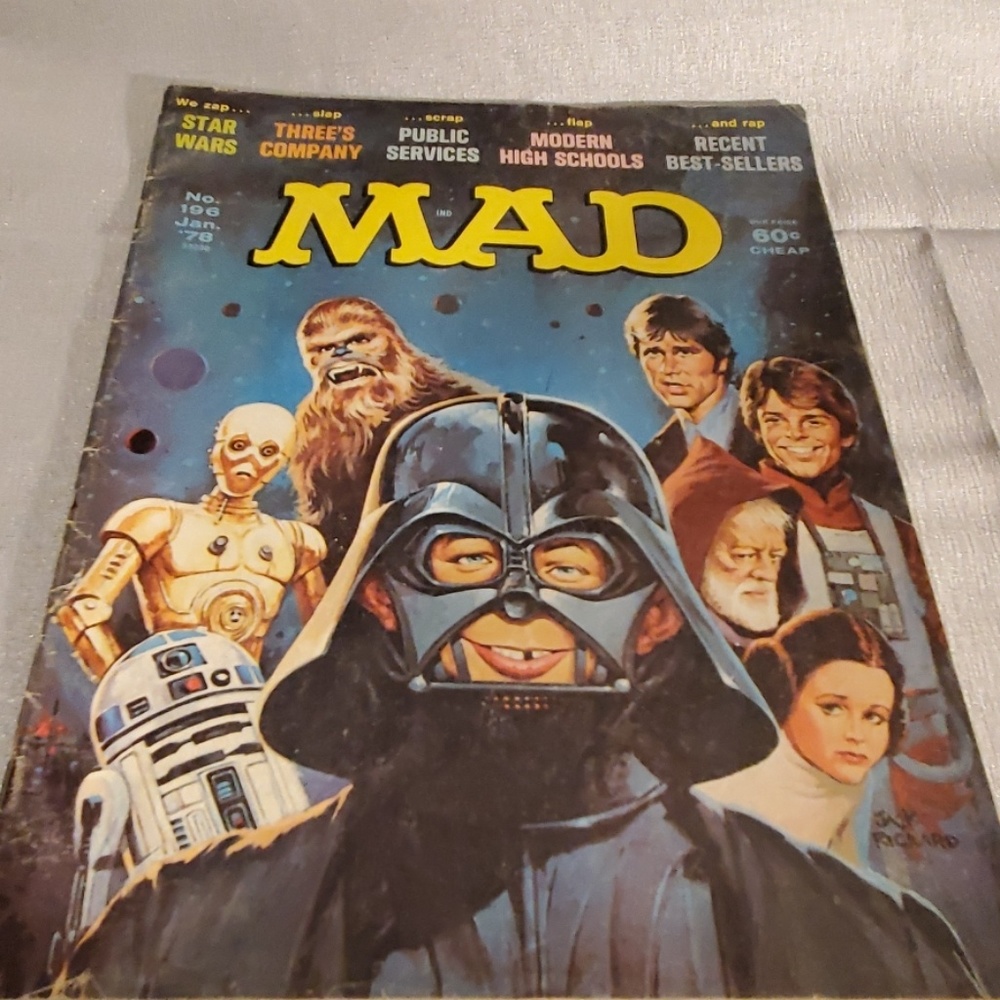 MAD TV COMIC FROM 1978 RARE STARWARS ISSUE #196